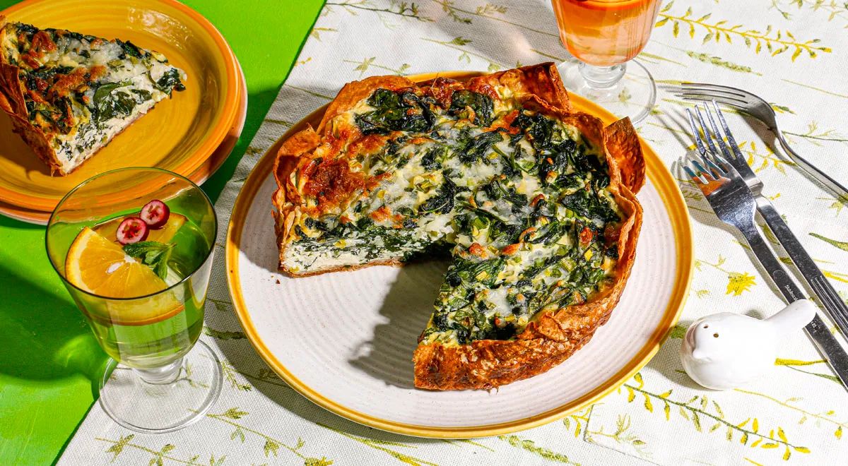 Удивительный киш на лаваше: быстро, вкусно и с зеленью