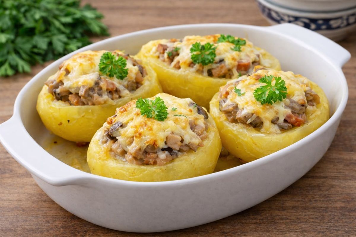 Как приготовить жульен в картофеле: простой и оригинальный рецепт