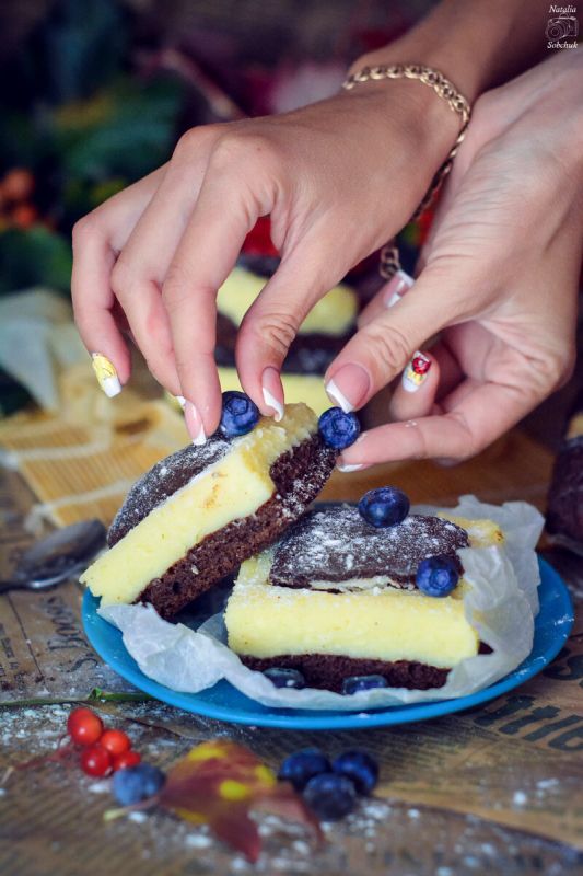 Мягкий шоколадно-творожный пирог «Подушки»: простота и вкус в одном блюде