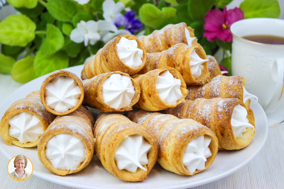 Трубочки с белковым заварным кремом: ностальгия вкуса