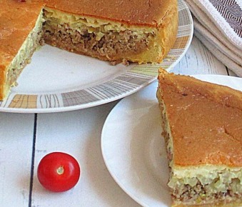 Нежный пирог с мясным фаршем: быстро и вкусно