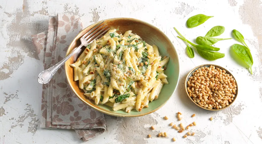 Изысканная паста с курицей и шпинатом: ваше новое кулинарное открытие