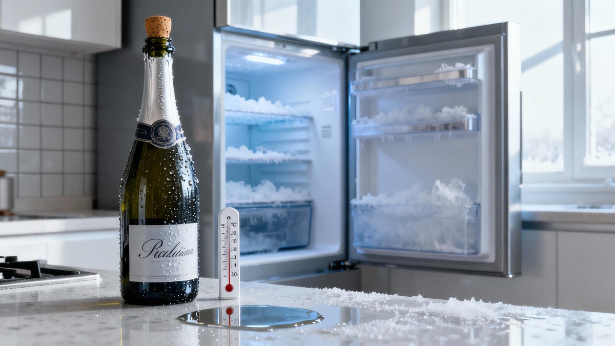 Как избежать опасностей при охлаждении шампанского