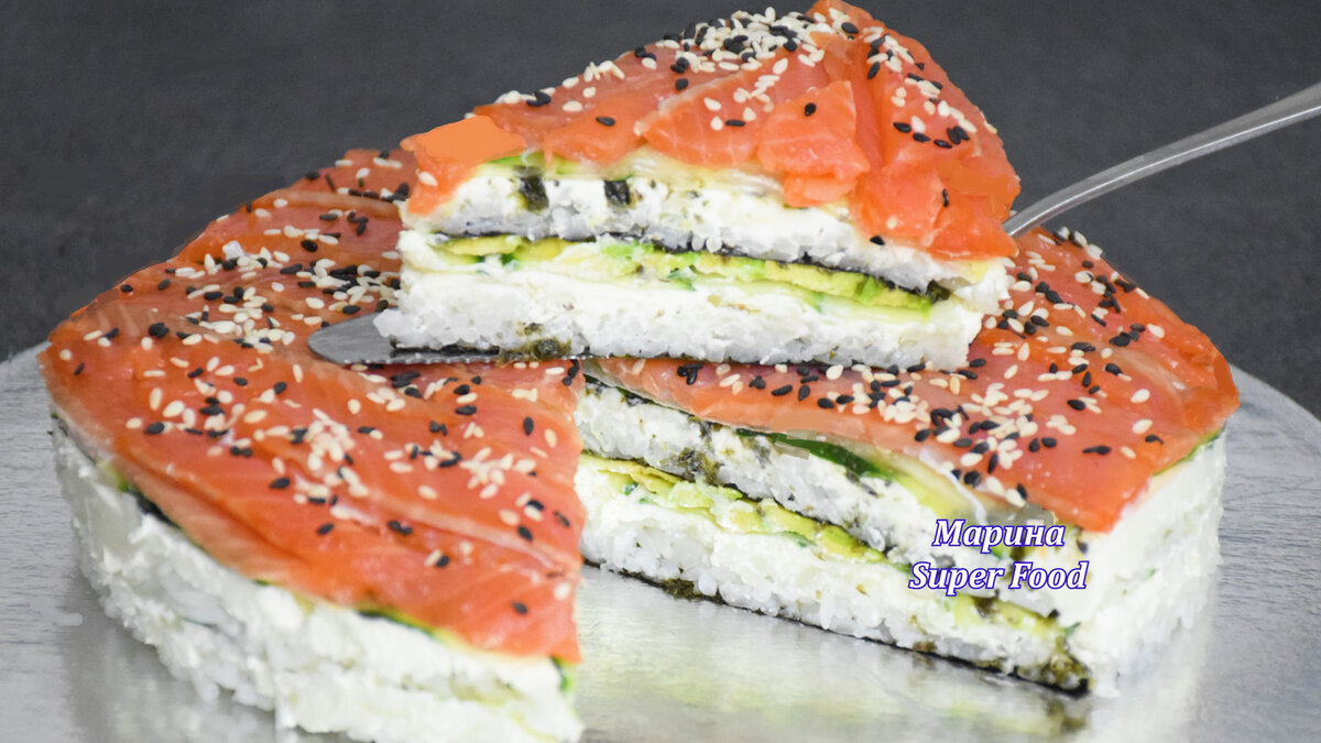 Суши торт: оригинальная закуска для праздничного стола