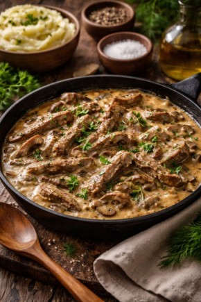 Как приготовить идеальный бефстроганов: секреты нежного мяса и бархатного соуса