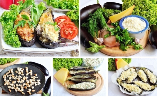 Вкусные фаршированные баклажаны