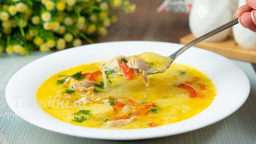 Восхитительный куриный суп со сметанной заправкой, от которого невозможно оторваться