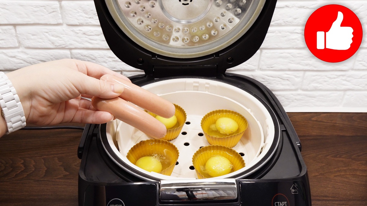 Нежные яйца с сосисками на пару: быстрый рецепт для идеального ужина