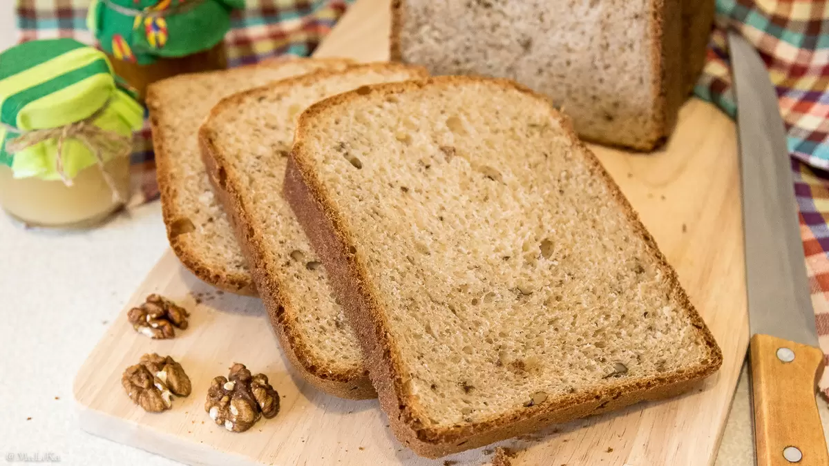 Как приготовить вкусный хлеб с грецкими орехами в хлебопечке