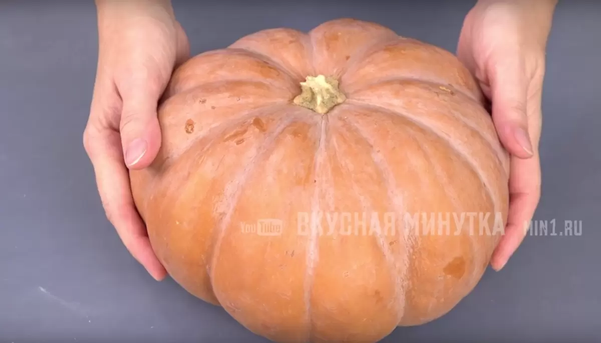 Такое необычное блюдо: тыква, фаршированная мясом и картофелем