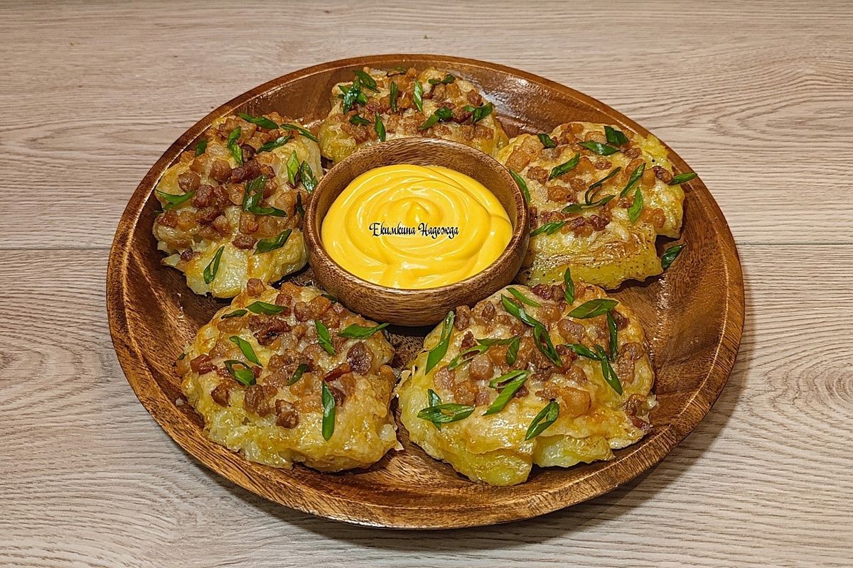 Готовим зимнюю радость: мятый картофель со шкварками